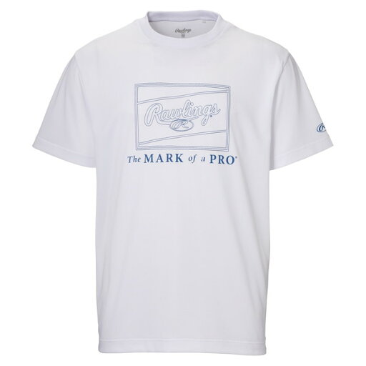 Rawlings ローリングス 野球 Tシャツ ラインパッチロゴ Tシャツ AST14F06-W-O ホワイト Rawlings ローリングス 野球 Tシャツ ラインパッチロゴ Tシャツ AST14F06-W-O ホワイト
