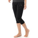 G-FIT エアSTRETCH ルーズフィットカプリパンツ GF-L979S-B-S ブラック(4)