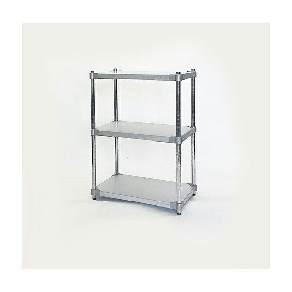 アイ・エル・シー GGS3-35609 [燕三条製 PROFACE ガルバリウムソリッドシェルフ3段 350×600×900 クロム..