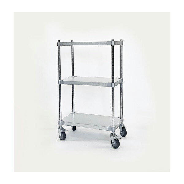 アイ・エル・シー GSW3-35609 [燕三条製 PROFACE ガルバリウムソリッドシェルフ3段 350×600×900 キャス..
