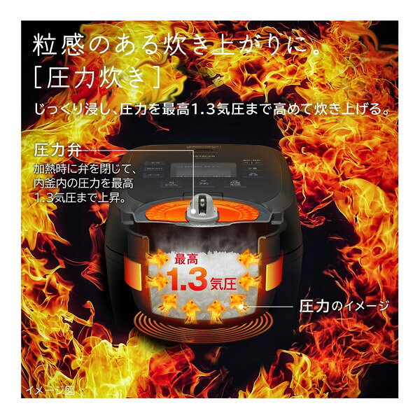 炊飯器 5.5合 日立 RZ-A100HJ-W 圧力IH 日本製 黒厚鉄釜 蒸気セーブ フロストホワ...