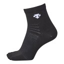 DESCENTE デサント バレーボール 5ホンユビスーパーショートソックス ブラック×ホワイト 28-31 DVB9135 BLK