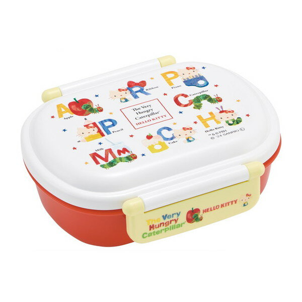 スケーター QAF2BAAG はらぺこあおむし キティ [お弁当箱 (子供用 1段 360ml 中子付き(おかず容器) ふ..