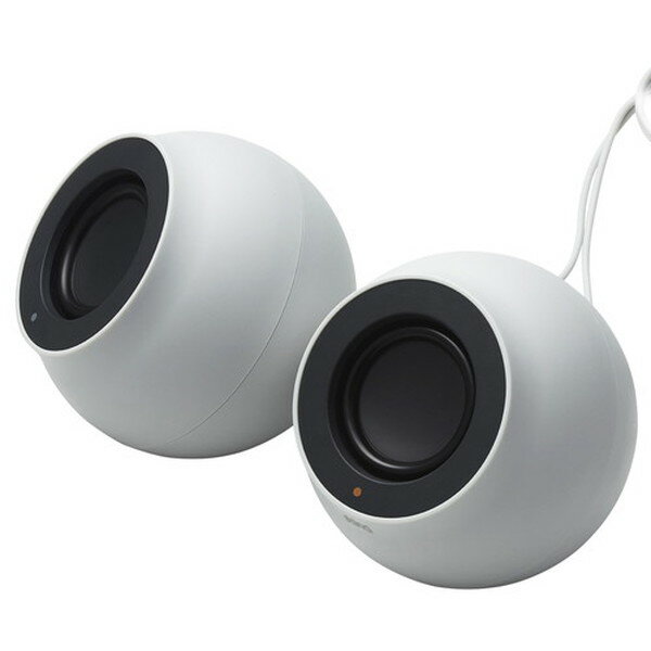 ELECOM SP-P10CUWH ホワイト Stina [パソコン用2.0chスピーカー]