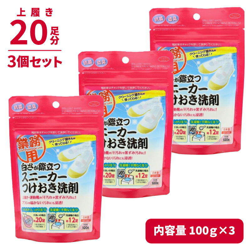 【3個セット】アイメディア 1007657 白さが際立つスニーカー洗剤 100g