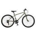 Volkswagen フォルクスワーゲン マウンテンバイク 26インチ VW-MTB267 マットカーキ 67380 7段変速 メーカー直送