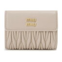 MIU MIU ミュウミュウ 二つ折り財布 財布 チプリア ピンク レディース マテラッセ 5ML002 2FPP F0236 BIFOLD WALLET CI...
