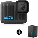 GoPro CHDHF131 ブラック HERO アクションカメラ (4K対応) + バッテリー充電セット