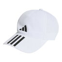 ADIDAS アディダス マルチスポーツ スリーストライプス AEROREADY ランニング トレーニング ベースボールキャップ ホワイト/ブラック/ブラック ...