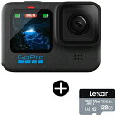 GoPro CHDHX-121-FW Hero12 Black アクションカメラ (5.3K対応) + microSDXCメモリーカード 128GB セット(2)