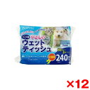 【12個セット】ペットプロ やさしいウェットテイッシュ80枚入×3P