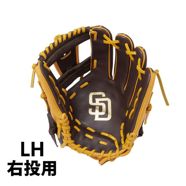 Rawlings ローリングス 野球 軟式用グローブ(内野手) ハイパーテック MLB N62 SPD パドレス 右投げ用