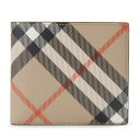 BURBERRY バーバリー 二つ折り財布 財布 ブラウン チェック メンズ 8095046 BIFOLD WALLET SAND コンパクト ブランド 誕生日...