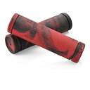 D49575 デイトナ(Daytona) グリッピーグリップ バイク用 グリップ ハンドル径φ25.4(インチバー)用 125mm エンド非貫通 GG-D-MARBLE ブラック/レッド 49575