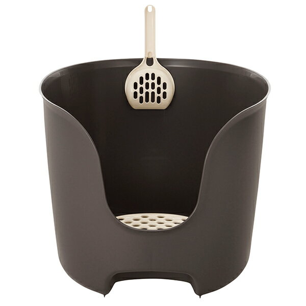 リッチェル 猫 トイレ おしゃれ 壁高ネコトイレ ラプレ グレーのサムネイル