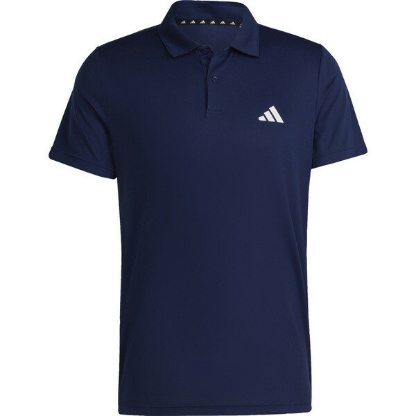 ADIDAS アディダス ランニングシャツメンズ トレイン エッセンシャルズ トレーニング ポロシャツ ブルー J/M BXH40 IB8104