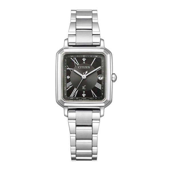 腕時計 時計 CITIZEN シチズン xC クロスシー ヒカリコレクション 替えバンド付き ES9500-69E シルバー ブラック 黒 エコ・ドライブ電波時計 レディース ウォッチ 誕生日 新生活 母の日 クリスマス プレゼント