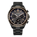 腕時計 時計 CITIZEN シチズン ATTESA アテッサ CC4074-61W ブラック 黒 エコ・ドライブ電波時計 メンズ ウォッチ 誕生日 新生活 父...