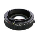 商品説明★ Lens Turbo II シリーズは、マウントアダプター内にフォーカルレデューサーレンズを搭載しています。★ 3群4枚の高品位レンズを使い、装着レンズの焦点距離を0.726倍に縮小します。★ 本来の焦点距離より広い画角で撮影できます。★ Lens Turbo II シリーズミラーレスカメラのイメージセンサーに最適化設計されているため、初代Lens Turboに比べ周辺部の画質劣化が少なくなっています。また、レデューサーレンズは集光効率が高いため、F値1段分明るい写真が撮れます。スペック* 装着可能レンズ:キヤノンFDマウントのレンズ* 対応カメラマウント:ソニーα.Eマウント(APS-C)* 対応撮像画面サイズ：APS-Cフォーマット* サイズ：Φ67mm×29mm* 質量：130g※ご使用時にはカメラの「メニュー」-「レンズなしレリーズ」を「ON」にしてください。