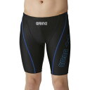ARENA アリーナ 水泳 フィットネススパッツ(ハーフレッグ) ブラック LAR-4300 BKBU M