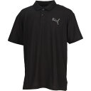 PUMA プーマ トレーニングウエア ESS MX CAT エンブロイダリー ピケ ポロシャツ ブラック M 686865 01(4)