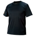 ZETT ゼット 野球ウエア ベースボールVネックTシャツ ブラック XO BOT635 1900(4)