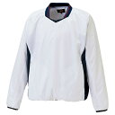 ZETT ゼット 野球ウエア 少年用 長袖Vネックジャンパー ホワイト/ネイビーA 160cm BOV331J 1129A