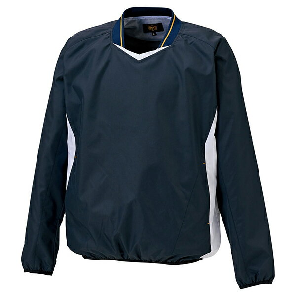 ZETT ゼット 野球ウエア 少年用 長袖Vネックジャンパー ネイビー/ホワイトA 140cm BOV331J 2911A