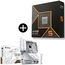 AMD Ryzen 5 9600X W/O Cooler WOF (6C/12T、3.9GHz、65W) CPU + GIGABYTE B850 A ELITE...