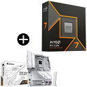 AMD Ryzen 7 9700X W/O Cooler WOF (8C/16T、3.8GHz、65W) CPU + GIGABYTE B850 A ELITE...