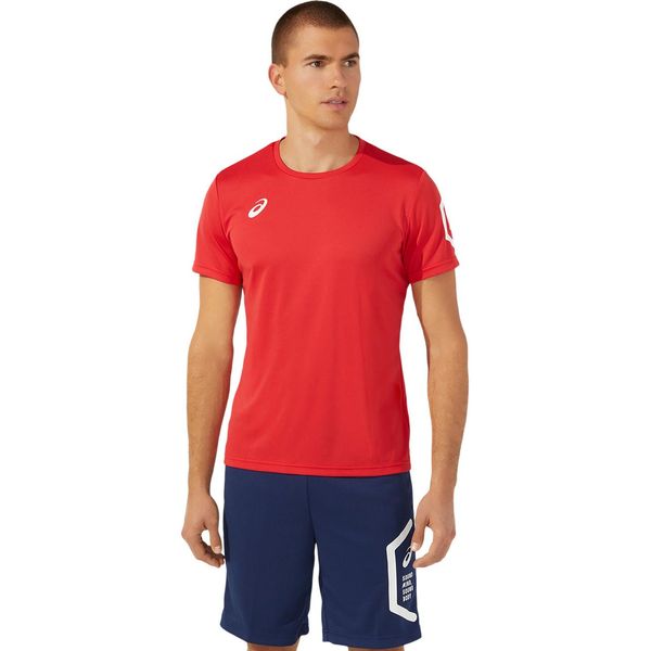 アシックス スポーツウエア ドライ半袖シャツ クラシックレッド XL 2031D729 600