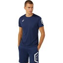 アシックス スポーツウエア ドライ半袖シャツ ピーコート 2XL 2031D729 400