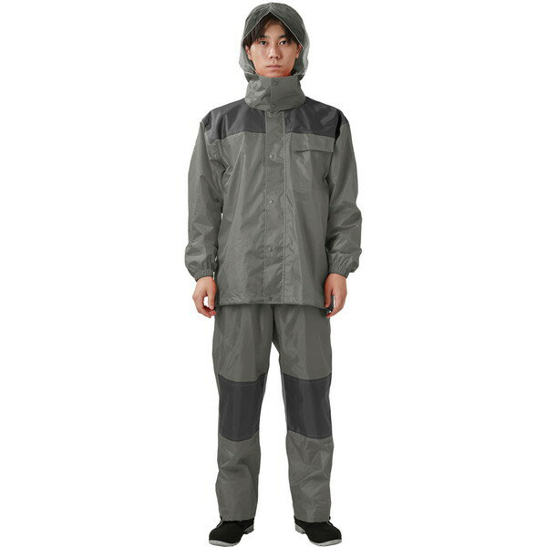 カジメイク 3420 アーマーライトレインスーツ グレー M