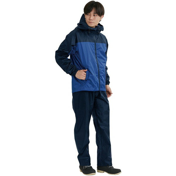 カジメイク 3430 ライトシールドレインスーツ ブルー M