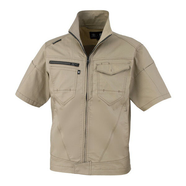 コーコス AG-3080 キャメル 4L [ストレッチ半袖ブルゾン]