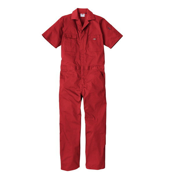 コーコス D-6702 レッド XS [半袖ツナギ]