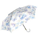 傘 折り畳み傘 折りたたみ傘 折傘 雨傘 日傘 晴雨兼用 925-057 UV フローラル 折 オーキッドブルー 遮蔽率99.9% 遮光率100% 遮熱効果 花柄 レディース おしゃれ 軽量 耐風 中谷(4)