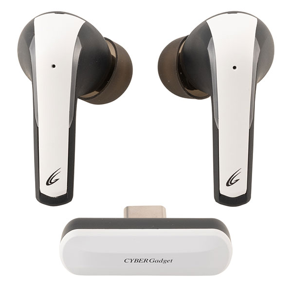 サイバーガジェット PS5/SW/PC用 ワイヤレスゲーミングイヤホン ホワイト CY-GMWEPS2-WH