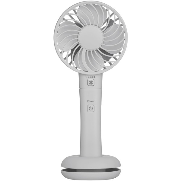 GREEN HOUSE GH-FANHHR-GY グレー [スマホ充電可能手持扇風機 ダブルファン]