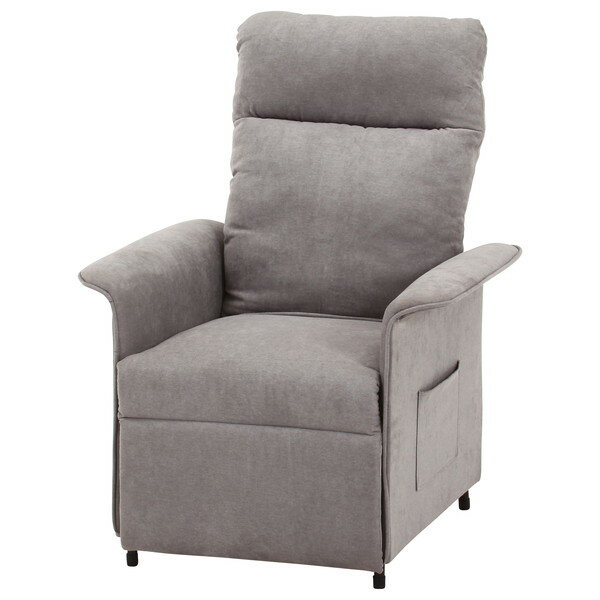 不二貿易 63202 電動リクライナー SIMPLE 1P FB102 GY メーカー直送