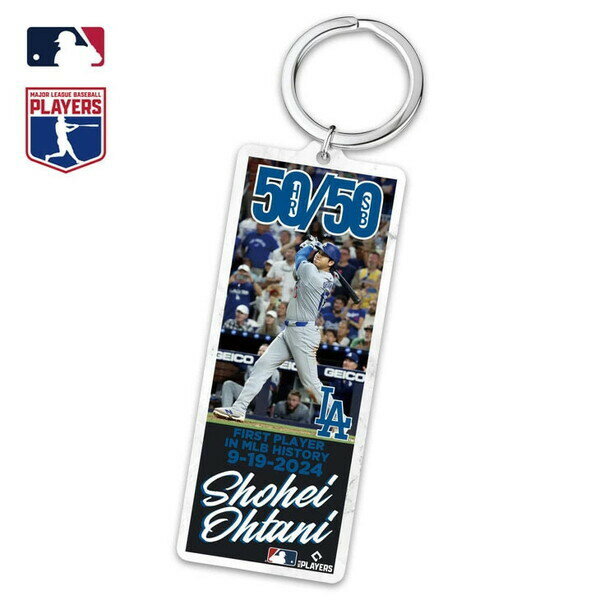 ファミリー・ライフ MLB公式ライセンス 大谷翔平 ドジャース キーホルダー 50/50達成記念(04402) 【並..