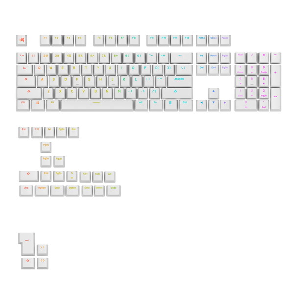 Glorious GLO-KB-ACC-KC-GPBT-LIT-WHT-US ホワイト [キーキャップ]