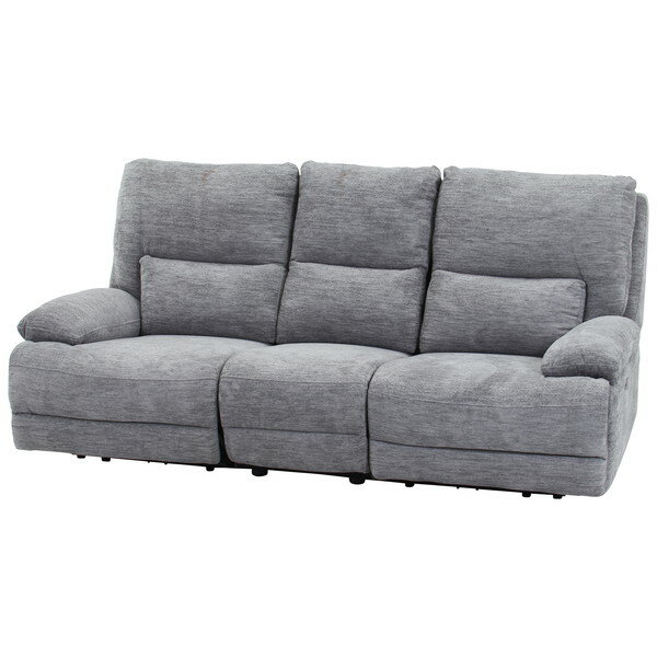 不二貿易 49115 電動リクライナー GRACE 3P GY メーカー直送