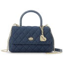 ハンドバッグ ショルダーバッグ Jolie Joli ジョリージョリ キルトデニム2WAYハンドバッグ ブルー 青 JJ-2025137-013 レディース 旅行 通勤 通学 おしゃれ かわいい 誕生日 新生活 クリスマス プレゼント ギフト