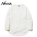 NANGA ナンガ ECO HYBRID RAGLAN SLEEVE TUNIC TEE WHT FREE NW2211-1G216 N11WWHN4 エコハイブリッドラグランスリーブチュニックティー