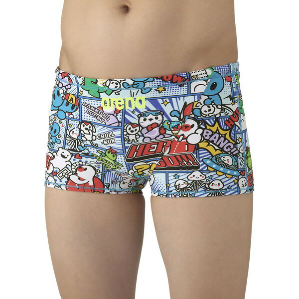 ARENA アリーナ 水泳 メンズ トレーニングスパッツ(ショートレッグ) レッド×イエロー M AS5FWM14M RDYL