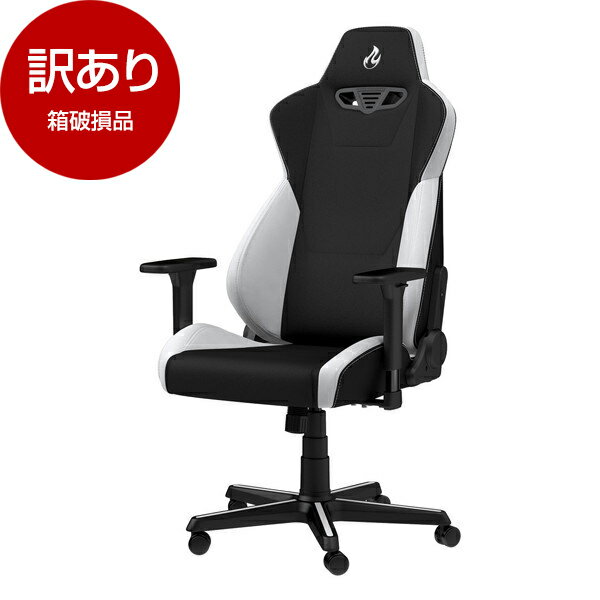 【箱破損品】noblechairs NC-S300-BW ホワイト Nitro Concepts S300 [オフィスチェア]【アウトレット】