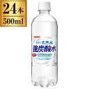 サンガリア 伊賀の天然水強炭酸水 PET 500ml ×24(4)