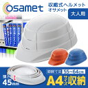業界最上級の収め上手。A4サイズ且つ薄さ45mmの折り畳みヘルメット