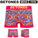 ★期間限定!ポイント15倍対象商品★BETONES(ビトーンズ) CRAB(クラブ)メンズ ボクサーパンツ アンダーウェア (crab)【メール便送料無料/コン...